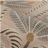 Tropical wallpaper with embroidered palm motif · Casamance Racines 78180202