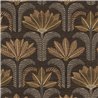 Tapete mit Palmen in Ebenholz und Gold