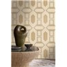 Papier peint ethnique effet soie brodée · Casamance Racines 78190508