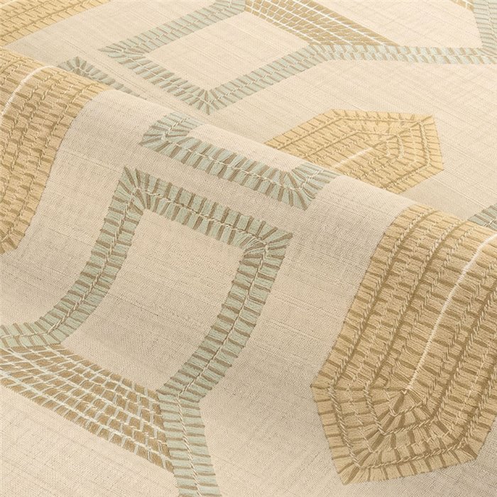 Papel pintado étnico efecto seda bordada · Casamance Racines 78190508