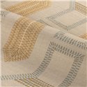 Papel pintado arabesco textil mediterráneo · Casamance Racines 78190610