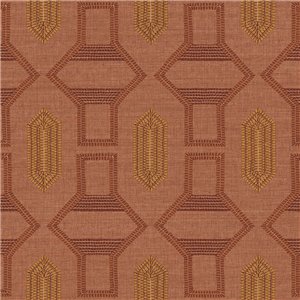 Ethnic diamond wallpaper with mottled silk look