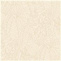 Papel pintado botánico marfil efecto yute · Casamance Racines 78200916
