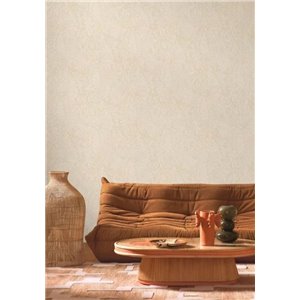 Papier peint botanique ivoire effet jute 2