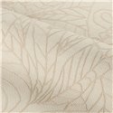 Papel pintado botánico marfil efecto yute · Casamance Racines 78200916