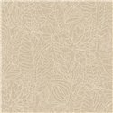 Papel pintado hojas bordadas efecto yute · Casamance Racines 78201018