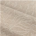 Wallpaper with embroidered leaves and jute effect · Casamance Racines 78201018