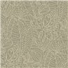 Papel pintado botánico bordado sobre yute · Casamance Racines 78201222