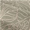 Botanical embroidered jute-look wallpaper · Casamance Racines 78201222