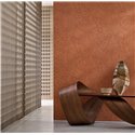 Papel pintado ramaje bordado tono terracota · Casamance Racines 78201324