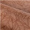 Papier peint ramage brodé terracotta · Casamance Racines 78201324