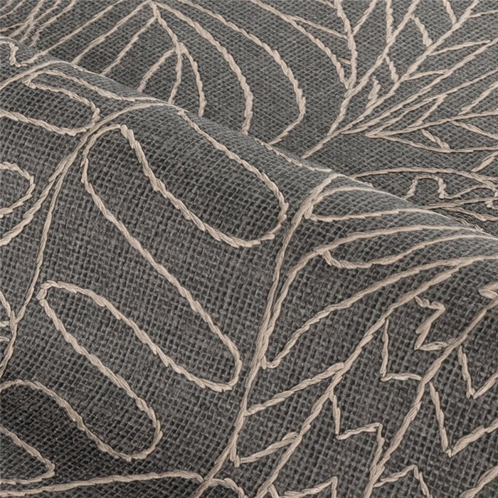 Zweifarbige Zweig Tapete auf Jute Textur · Casamance Racines 78201426