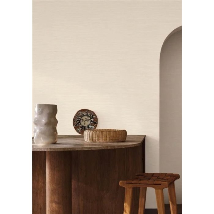 Wallpaper beige sisal with natural fibre effect · Casamance Racines 78212038