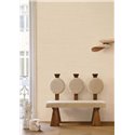 Papel pintado efecto sisal beige natural · Casamance Racines 78212140