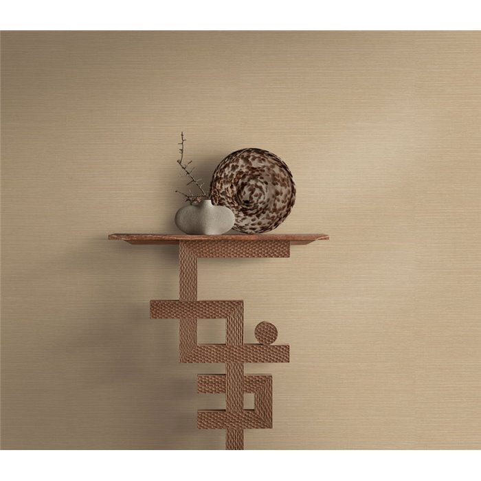Beige sisal fibre effect wallpaper · Casamance Racines 78212242