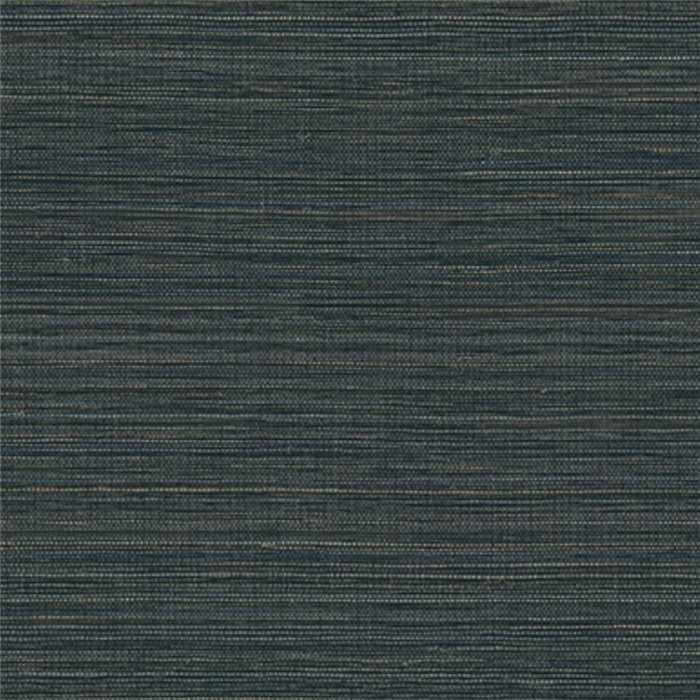 Navy blue wallpaper with plant-fibre effect · Casamance Racines 78213364