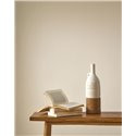 Beige Tapete mit pflanzlicher Webstruktur · Casadeco Hansan 202521286