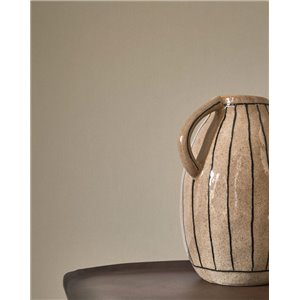 Papel pintado beige aspecto ramio natural 2
