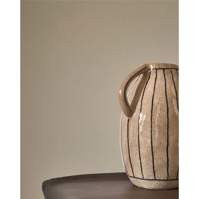 Papel pintado beige aspecto ramio natural · Casadeco Hansan 202521999