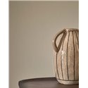 Papier peint beige aspect ramie naturel · Casadeco Hansan 202521999