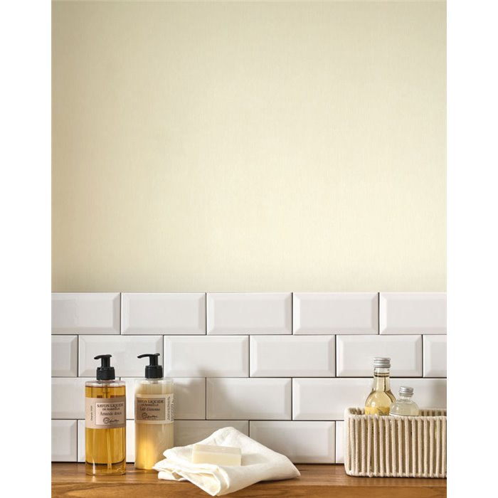 Wallpaper white ramie textile effect · Casadeco Hansan 202522000
