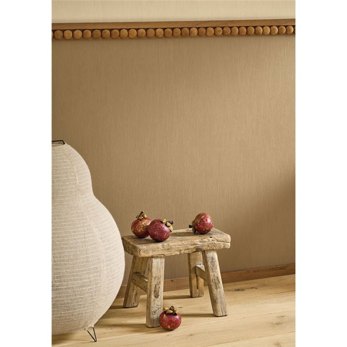 Wallpaper brown ramie textile effect · Casadeco Hansan 202522210