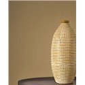 Tapete gelb Textiloptik Ramie · Casadeco Hansan 202522432