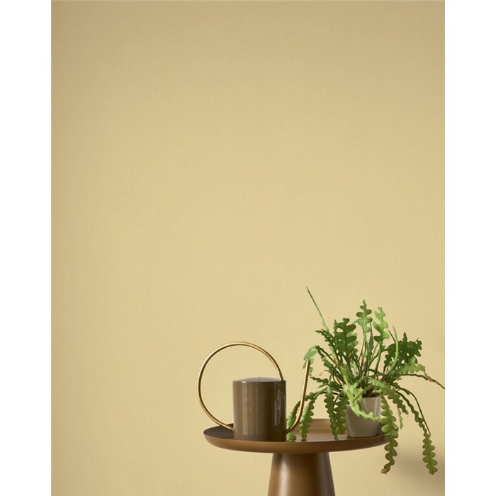 Papier peint jaune trame de ramie · Casadeco Hansan 202522653