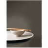 Brown wallpaper with striped plant fibre look · Casadeco Hansan 202522830