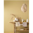 Papier peint jaune aspect textile rayé · Casadeco Hansan 202522909
