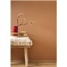 Papel pintado naranja efecto ramio textil · Casadeco Hansan 202523542