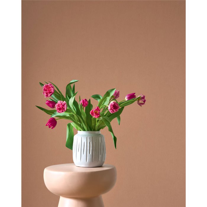 Wallpaper pink textile effect plain look · Casadeco Hansan 202524753