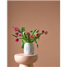Papel pintado rosa efecto textil falso liso · Casadeco Hansan 202524753