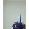 Papel pintado azul efecto textil rayado · Casadeco Hansan 202526150