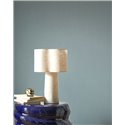 Blue ramie wallpaper with textile strié · Casadeco Hansan 202526666