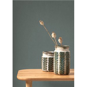 Papel pintado azul de fibra vegetal tejida 2