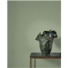 Green wallpaper with woven fibre striations · Casadeco Hansan 202527681