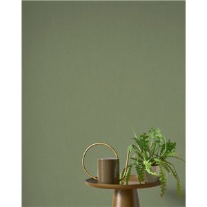 Papel pintado verde efecto textil ramio 2
