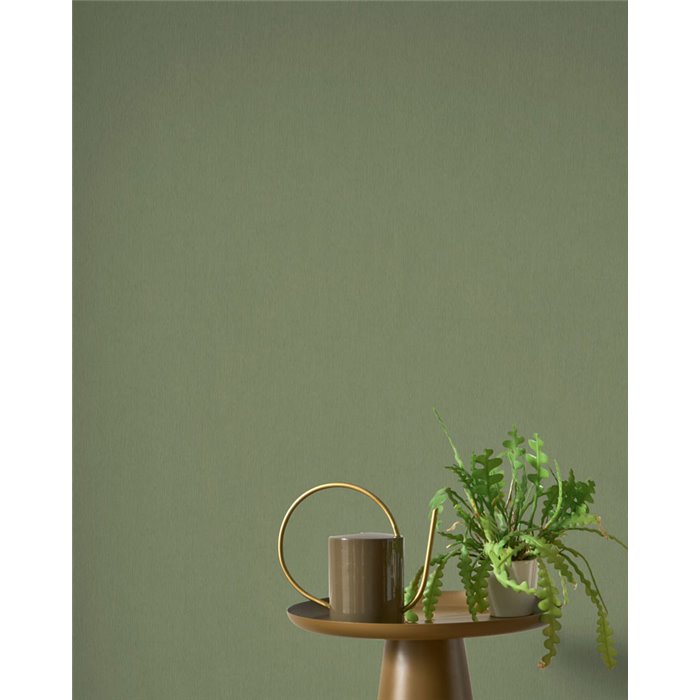 Papier peint vert effet textile ramie · Casadeco Hansan 202527940