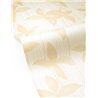 Tapete mit beigen Blumen und Streifen · Caselio Solstice 107901175