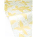 Papel pintado amarillo de flores y rayas · Caselio Solstice 107907287