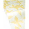 Papier peint jaune à fleurs et rayures · Caselio Solstice 107907287
