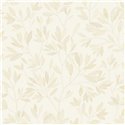 Tapete beige mit gestickten Blumen · Caselio Solstice 107910102
