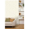 Papel pintado flores bordadas beige · Caselio Solstice 107910102