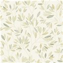 Papier peint vert à fleurs brodées · Caselio Solstice 107910726