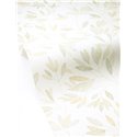 Papel pintado verde con flores bordadas · Caselio Solstice 107910726