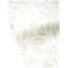 Papel pintado verde con flores bordadas · Caselio Solstice 107910726
