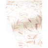 Papel pintado rosa con flores bordadas · Caselio Solstice 107910814