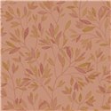 Terrakotta Tapete mit gestickten Blumen · Caselio Solstice 107914838