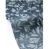 Blue wallpaper with stitched flowers · Caselio Solstice 107916940